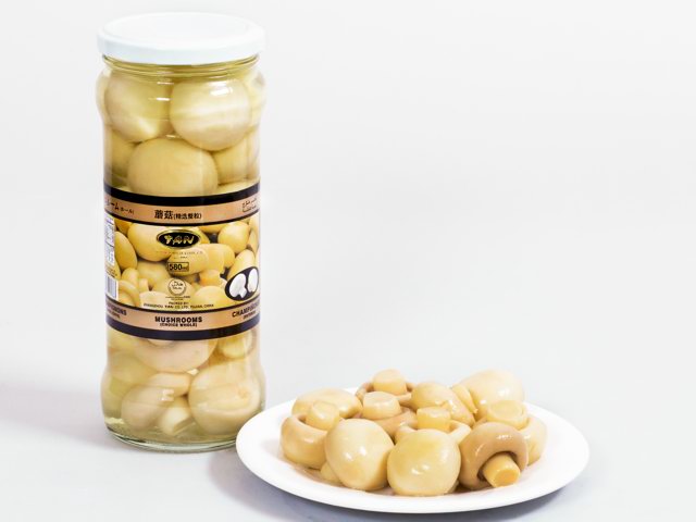 Canned Champignon Mushrooms Whole in Jars